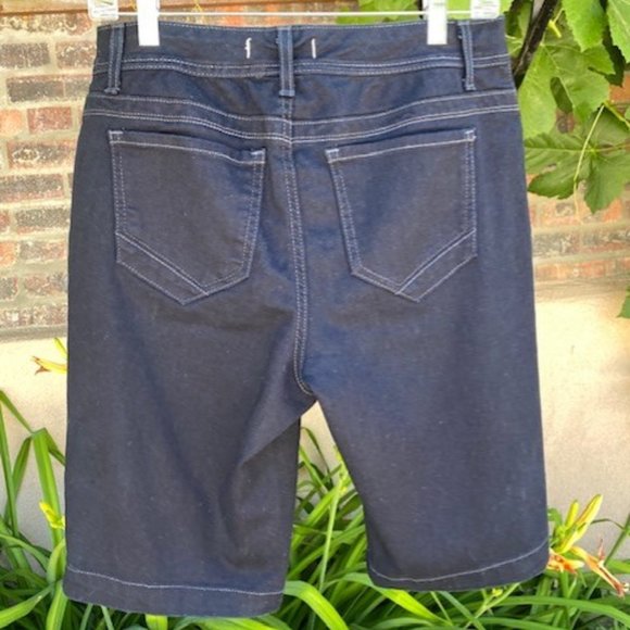 Stretch Denim Bermuda Shorts - Picture 2 of 4